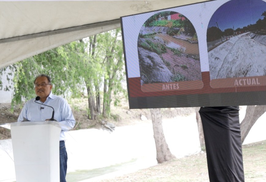 Entrega Escobedo reconstrucción de drenaje pluvial en colonia Monterreal