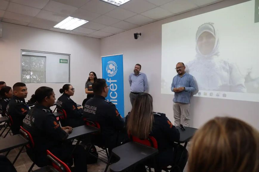 Capacita UNICEF a policías y personal de Guadalupe rumbo al Mundial 2026