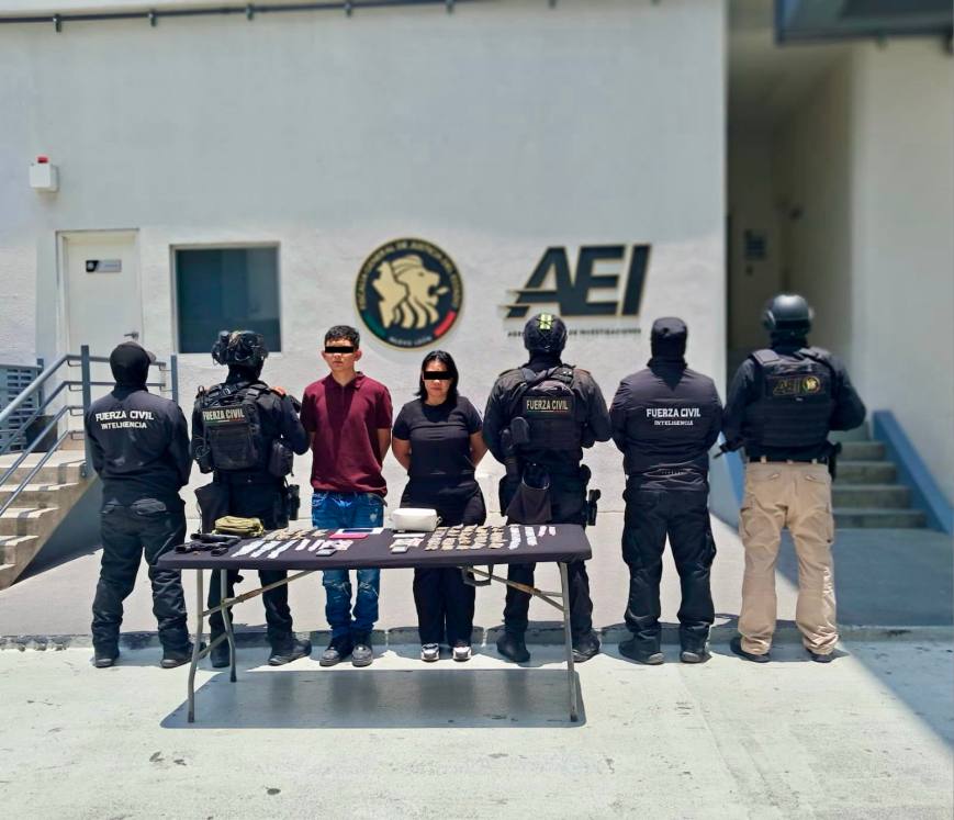 Capturan en García a madre e hijo; investigan a joven por presunto homicidio en Pesquería